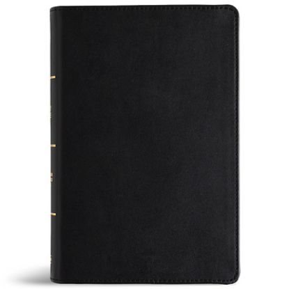Picture of CSB Large Print Personal Size Reference Bible, Optimal Type, Digital Study Edition, Black Genuine Leather