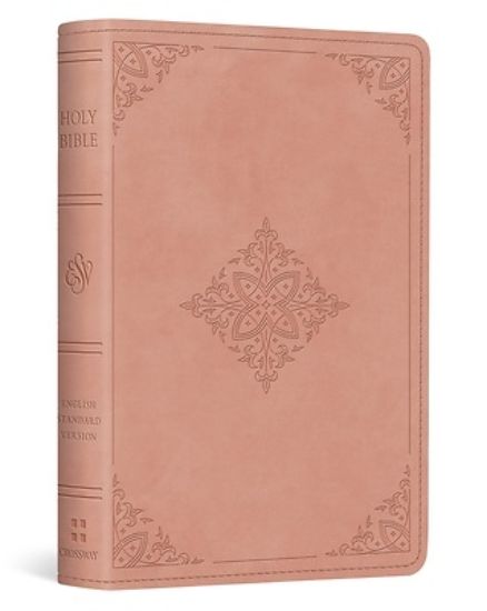 Picture of ESV Vest Pocket New Testament with Psalms and Proverbs, Red Letter (Trutone, Blush Rose, Fleur-De-Lis Design)