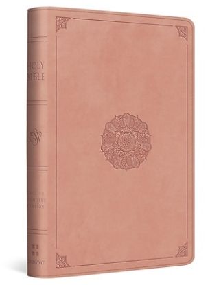 Picture of ESV Compact Bible, Red Letter (Trutone, Blush Rose, Emblem Design)