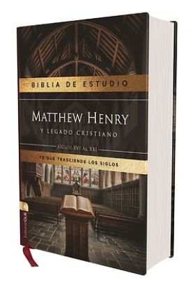 Picture of Rvr, Biblia de Estudio Matthew Henry Y Legado Cristiano, Tapa Dura, Interior a DOS Colores, Comfort Print