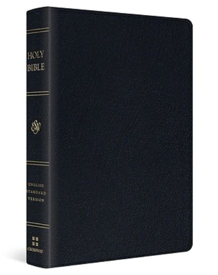 Picture of ESV Personal Size Reference Bible (Genuine Leather, Black)