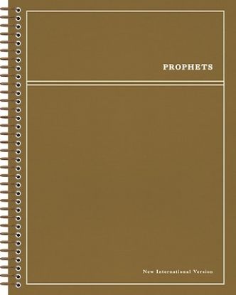 Picture of Niv, Journal the Word Bible, Single-Column, Spiral-Bound Edition, Prophets, Cloth Hardcover Spiral, Brown, Comfort Print