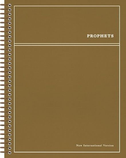 Picture of Niv, Journal the Word Bible, Single-Column, Spiral-Bound Edition, Prophets, Cloth Hardcover Spiral, Brown, Comfort Print
