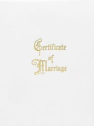 Picture of Marriage Certificate Booklet with Service