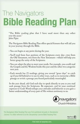 Picture of The Discipleship Journal Bible Reading Plan