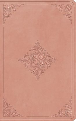 Picture of ESV Large Print Value Thinline Bible (Trutone, Blush Rose, Fleur-De-Lis Design)