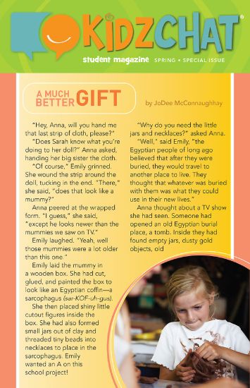 Picture of HeartShaper Middle Elementary Kidz Chat Take Home Papers PK5 Spring