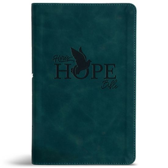 Picture of CSB Here's Hope Bible, Dark Teal Leathertouch