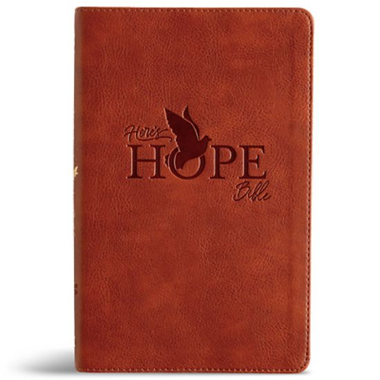 Picture of CSB Here's Hope Bible, Burnt Sienna Leathertouch