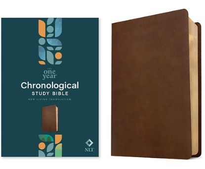 Picture of NLT One Year Chronological Study Bible (Leatherlike, Rustic Brown)