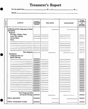 Picture of Treasurer's Report - Downloadable PDF