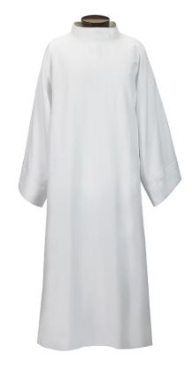 Picture of Mens Ample Cut Alb Pull-Over Style with Shoulder Zipper White