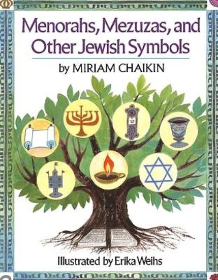 Picture of Menorahs, Mezuzas, and Other Jewish Symbols