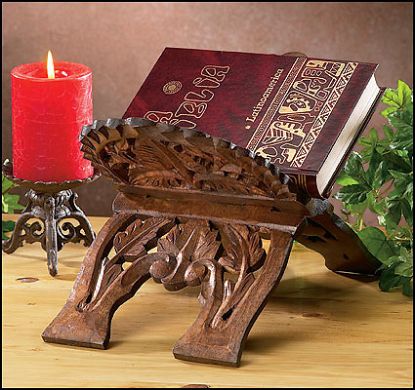 Picture of Hand-Carved Bible/Missal Stand